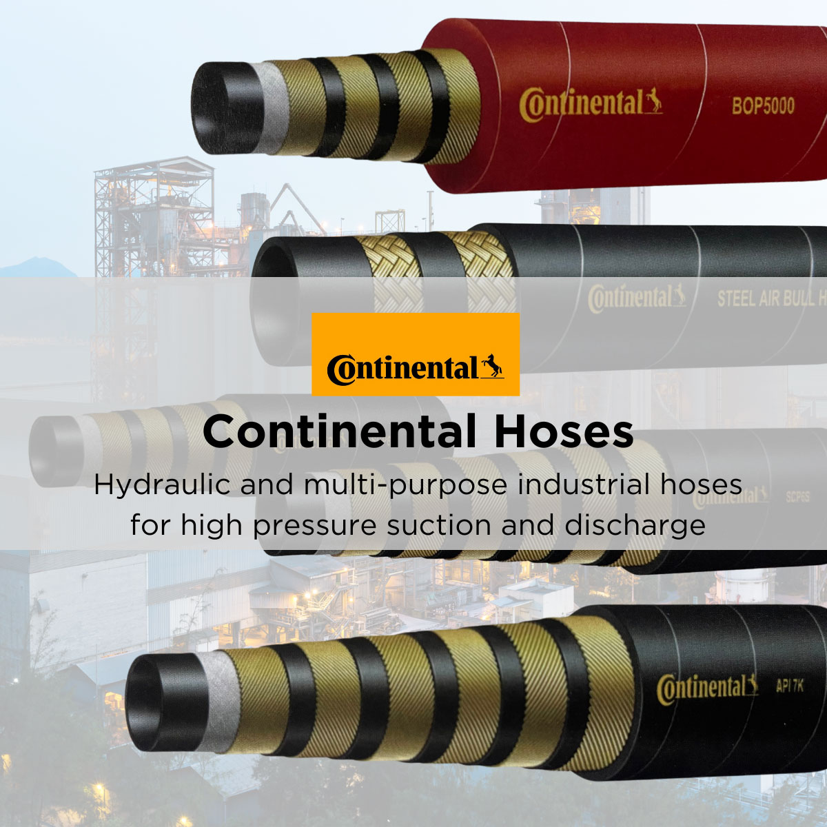 Continental Hoses Flexy Industrial Hose, Valves, Fittings and